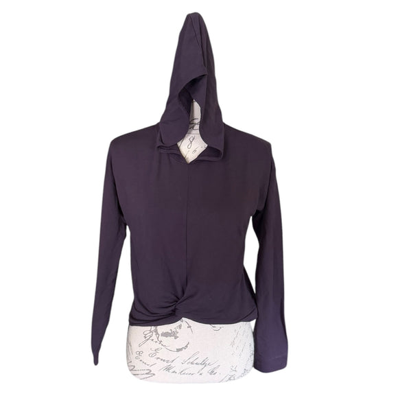 Front of purple hoodie