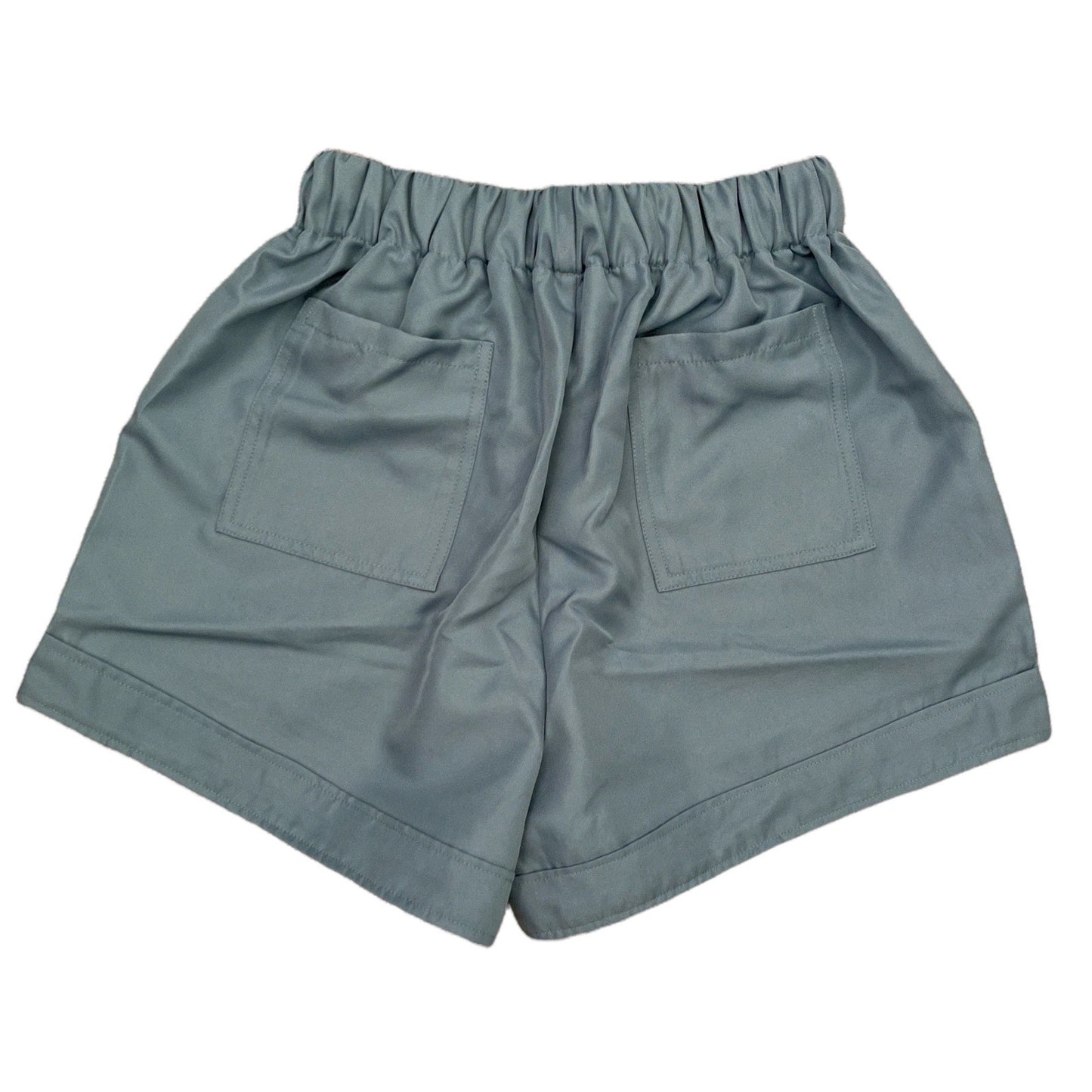 Back of shorts laid out