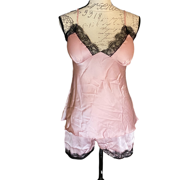 Front of pink pajamas