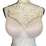 front of pink bra