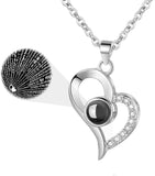 I love you on necklace
